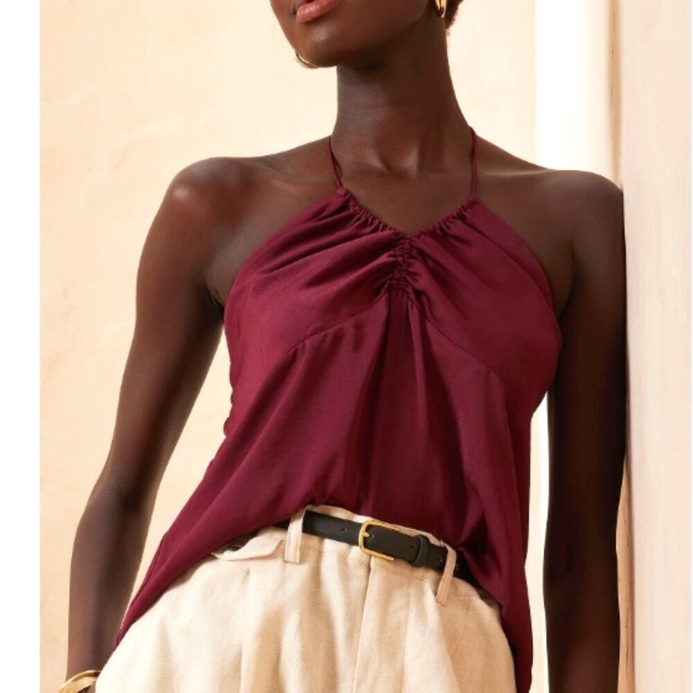 Banana Republic Satin Halter Camisole Size Medium